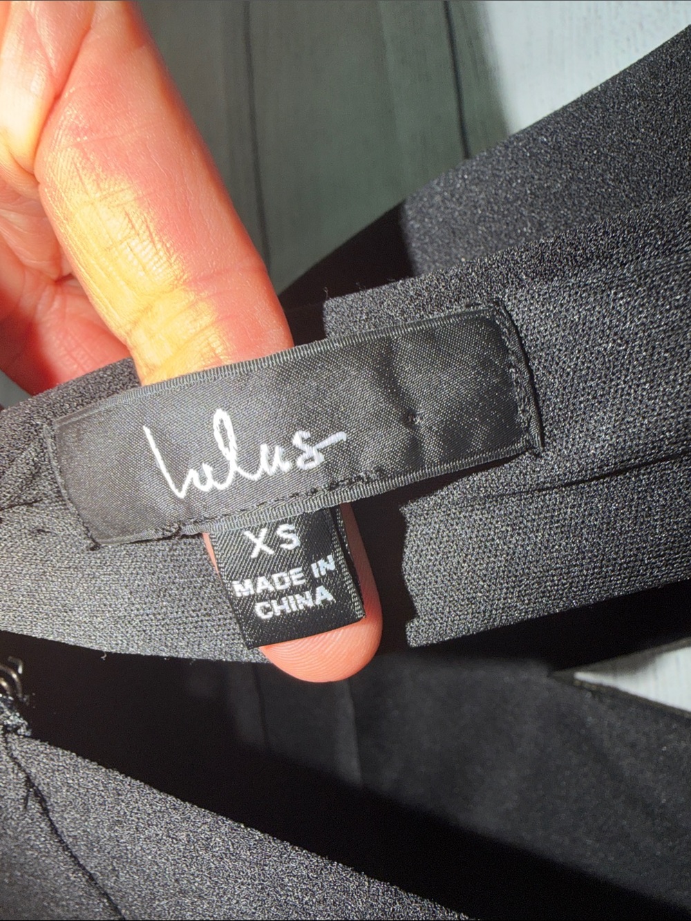 Lulu's Black Sequin-Trim Deep V Formal Gown - Picture 5 of 16